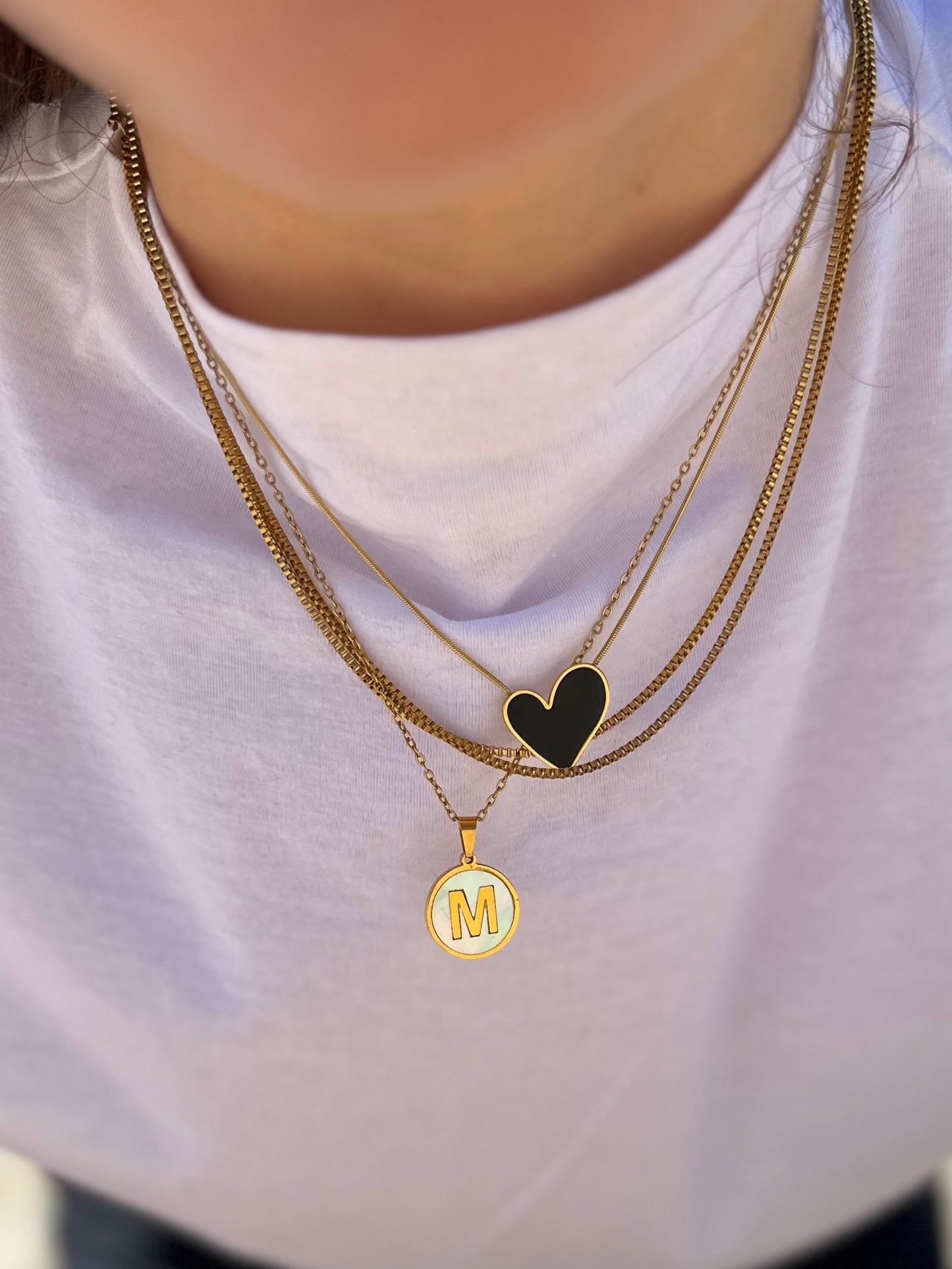 Initial Round Pendant