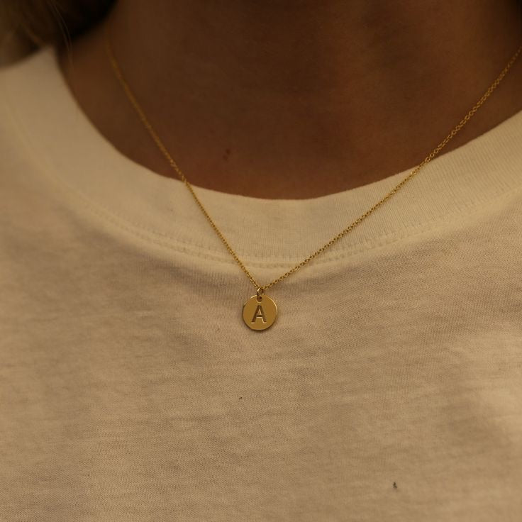 Minimal Initial Necklace Greek Letters