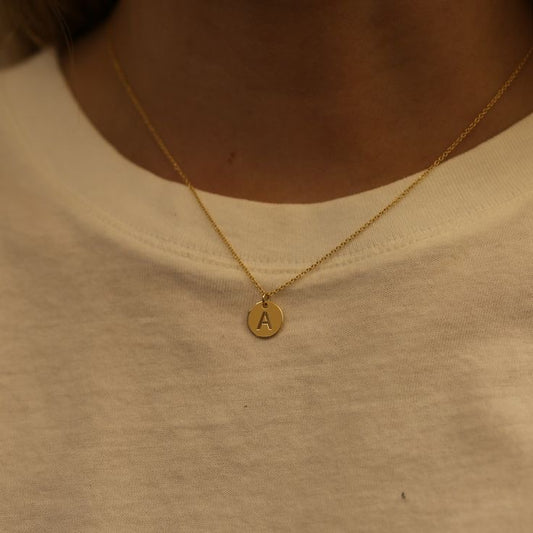 Minimal Initial Necklace Greek Letters
