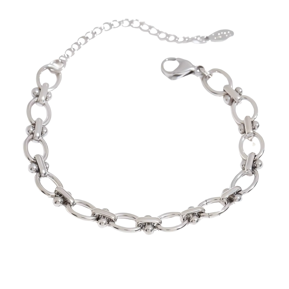 Bold Paperclip Charm Bracelet