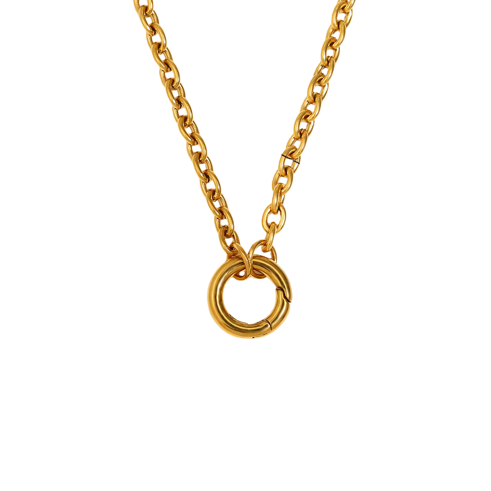 Chunky O Ring Charm Neckalce