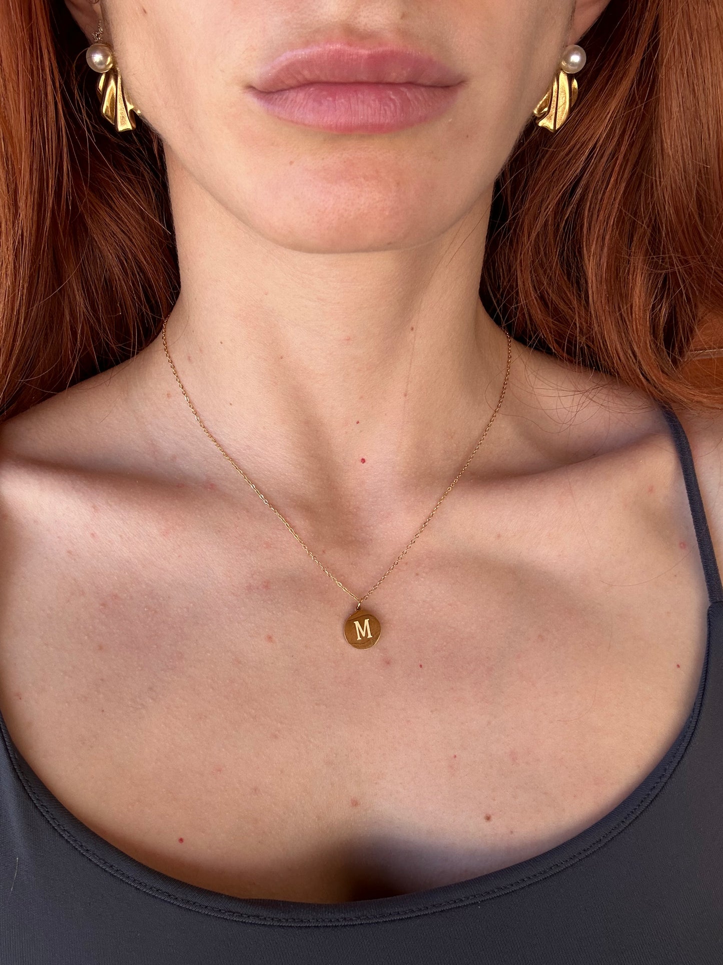 Minimal Initial Necklace Greek Letters