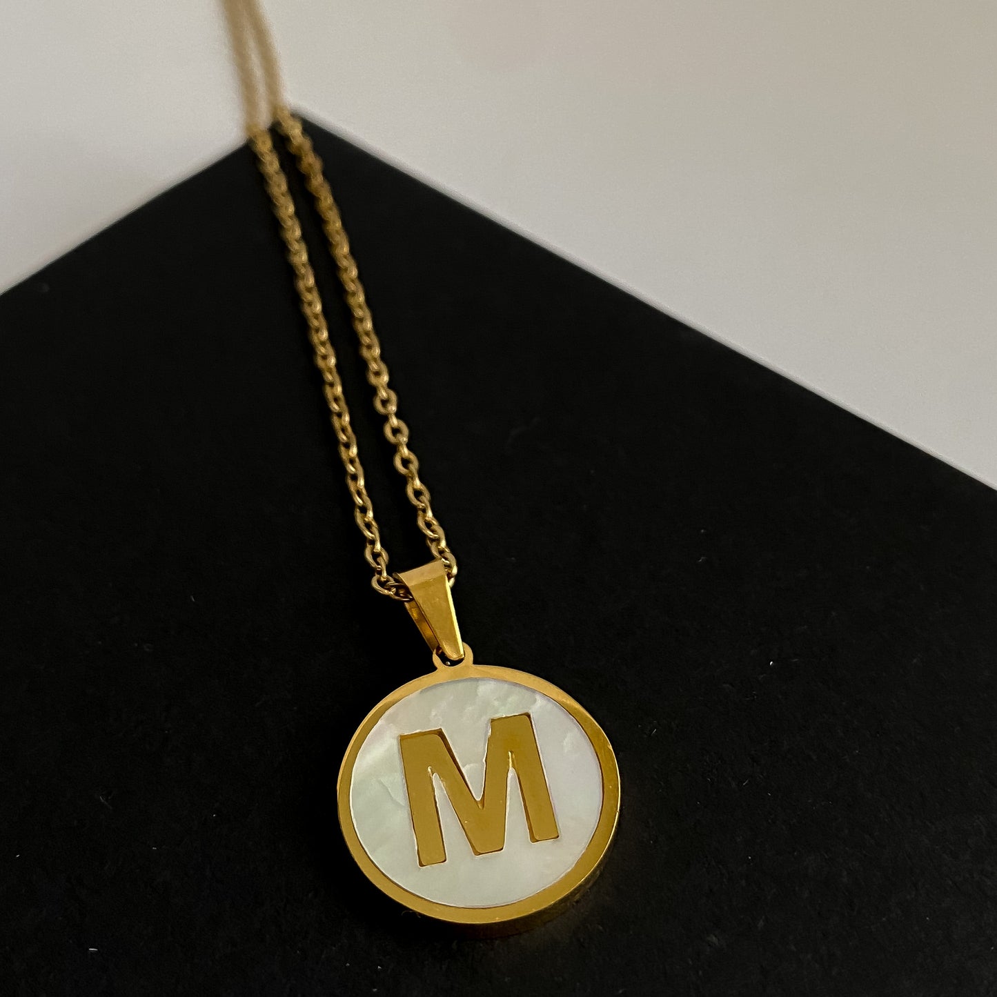 Initial Round Pendant