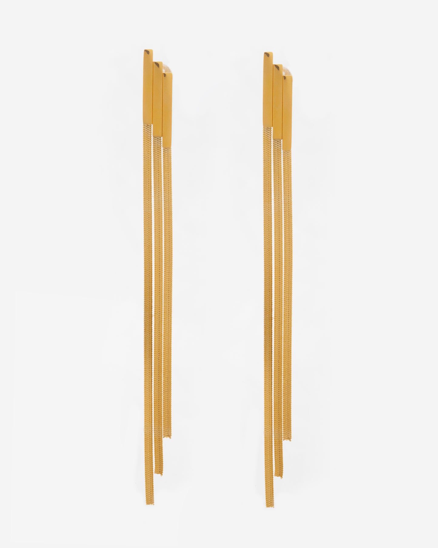 GOLD STAIRS EARRINGS