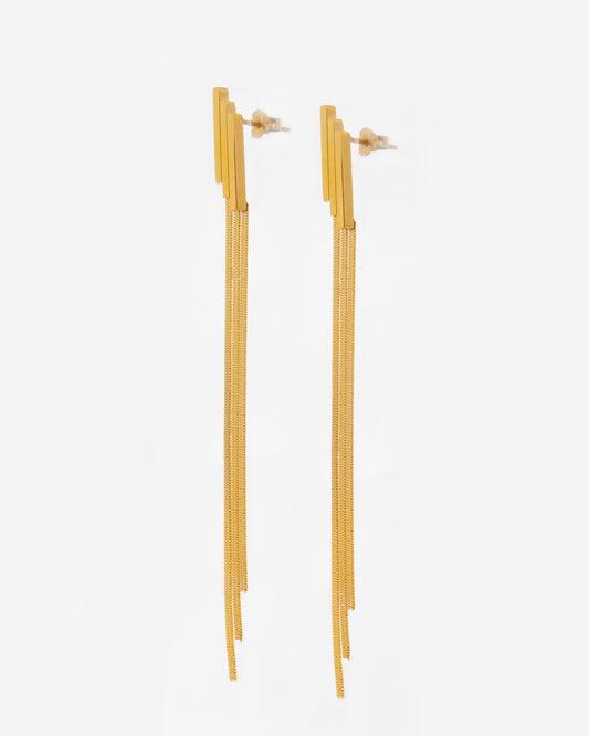 GOLD STAIRS EARRINGS