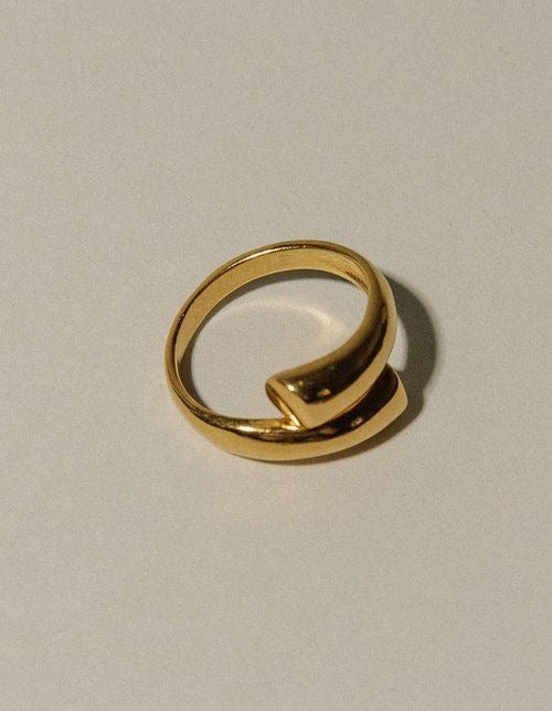 Twisted Ring 18K Gold Plated