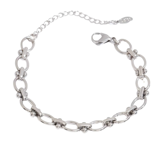 Bold Paperclip Charm Bracelet