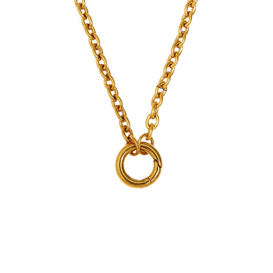 Chunky O Ring Charm Neckalce