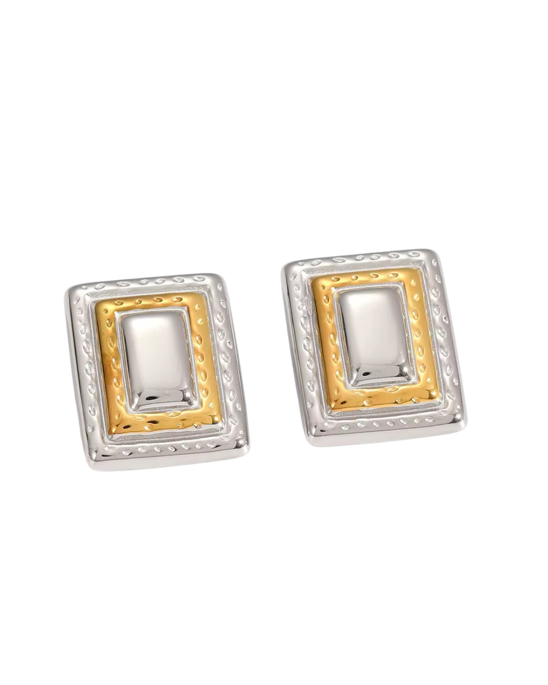 Geometric Rectangular Earrings