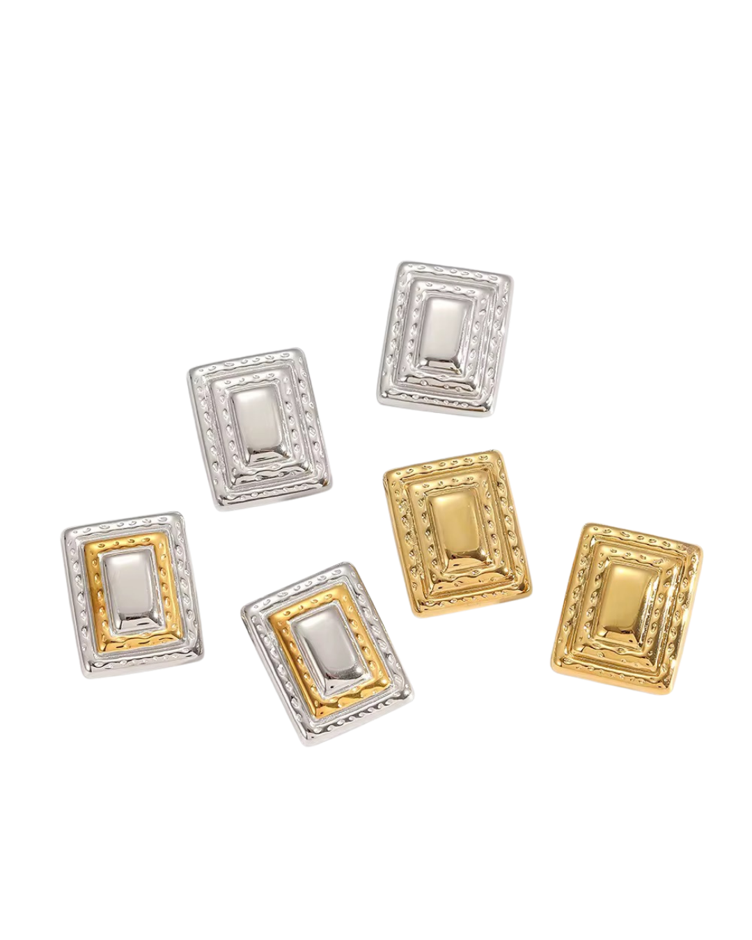 Geometric Rectangular Earrings