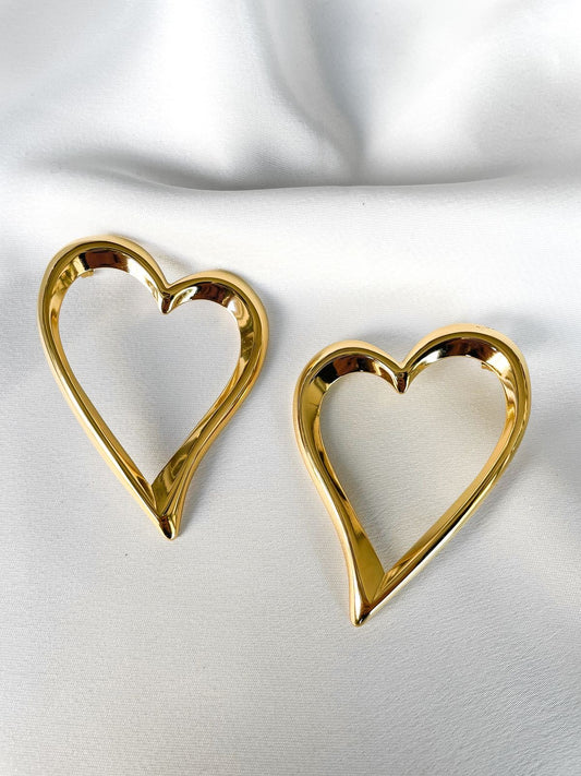 Hallow Heart Earrings