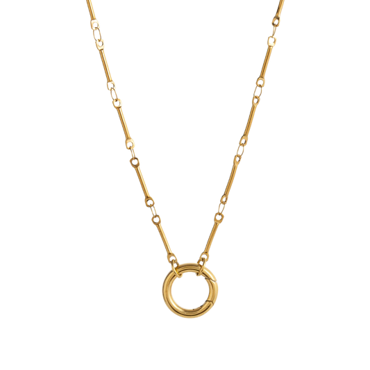 Link Carabiner Charm Necklace