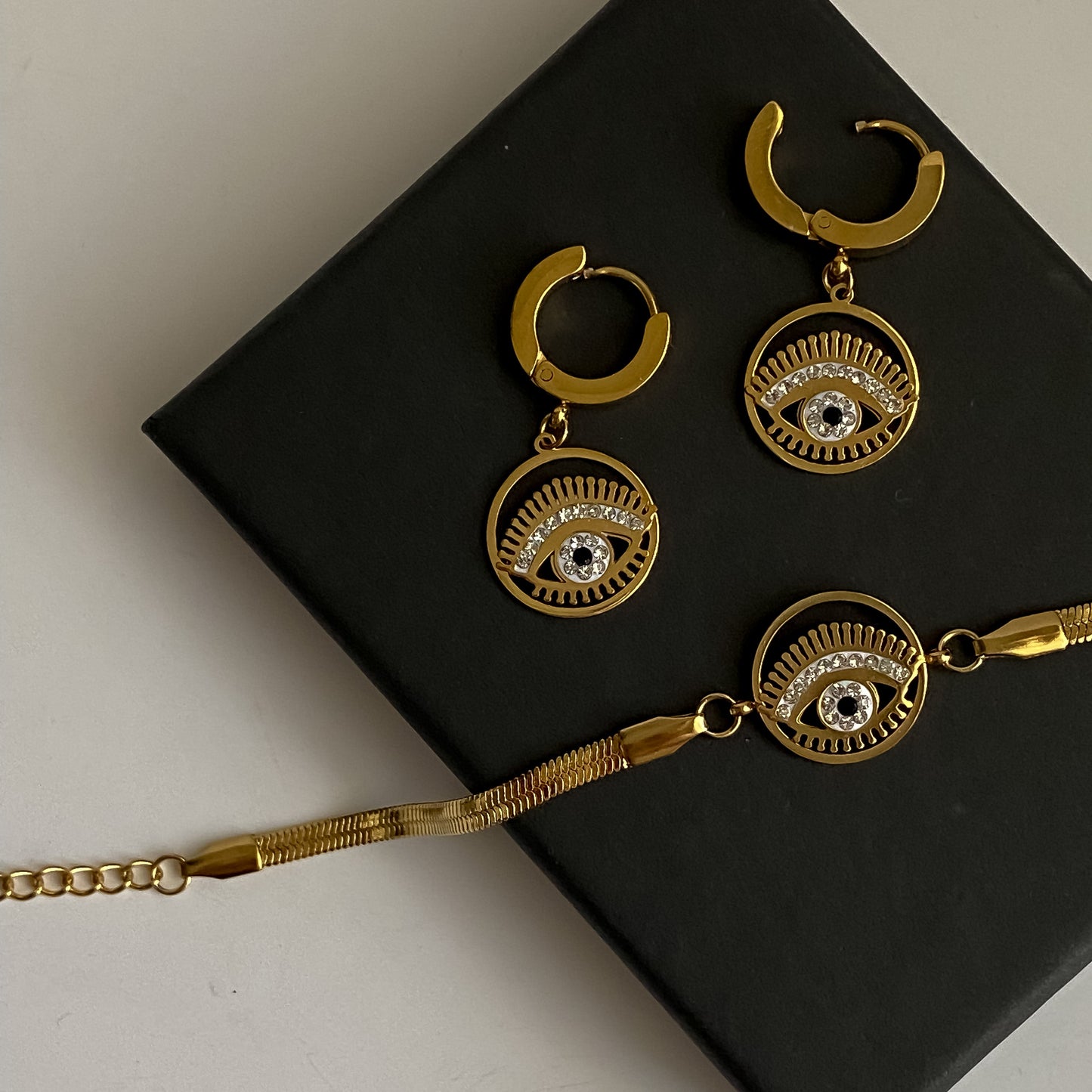 Eye Bracelet & Earrings