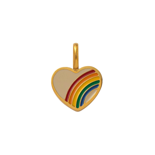 Rainbow Heart Charm